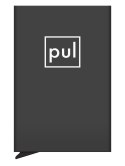 Etui na karty kredytowe RFID ZEN z uchwytem na AirTag Pularys Aluminium, Plastik czarny 6x9,5x1 cm
