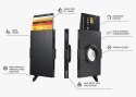 Etui na karty kredytowe RFID ZEN z uchwytem na AirTag Pularys Aluminium szczotkowane szary - ciemny 6x9,5x1 cm