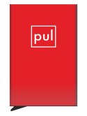 Etui na karty kredytowe RFID ZEN z uchwytem na AirTag Pularys Aluminium, Plastik Czerwony 6x9,5x1 cm