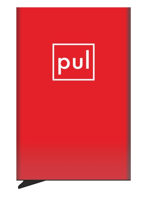 Etui na karty kredytowe RFID ZEN z uchwytem na AirTag Pularys Aluminium, Plastik Czerwony 6x9,5x1 cm