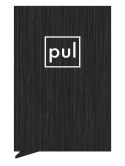 Etui na karty kredytowe RFID ZEN z uchwytem na AirTag Pularys Aluminium szczotkowane czarny 6x9,5x1 cm