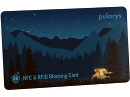 Karta blokująca sygnały NFC i RFID Pularys Plastik czarny 8,5x5,5 cm