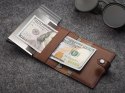 Portfel EASY WALLET Pularys Skóra Nomad brązowy 6,5x9,5x2,5 cm