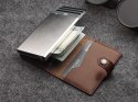 Portfel EASY WALLET Pularys Skóra Nomad brązowy 6,5x9,5x2,5 cm