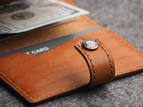 Portfel EASY WALLET Pularys Skóra Nomad koniak 6,5x9,5x2,5 cm