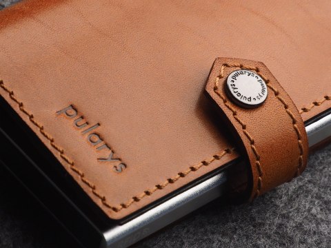 Portfel EASY WALLET Pularys Skóra Nomad koniak 6,5x9,5x2,5 cm