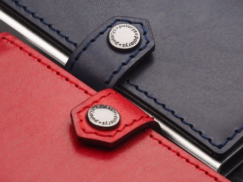 Portfel EASY WALLET Pularys Skóra Nomad Czerwony 6,5x9,5x2,5 cm