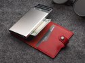 Portfel EASY WALLET Pularys Skóra Nomad Czerwony 6,5x9,5x2,5 cm