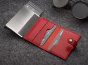 Portfel EASY WALLET Pularys Skóra Nomad Czerwony 6,5x9,5x2,5 cm