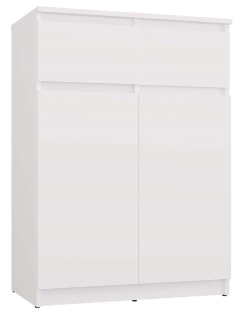 Komoda Biała z Szufladami Szafka Do Salonu Sypialni 97x70x39,5 Lilia 2S-2DD