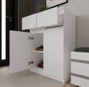 Komoda Biała z Szufladami Szafka Do Salonu Sypialni 97x70x39,5 Lilia 2S-2DD