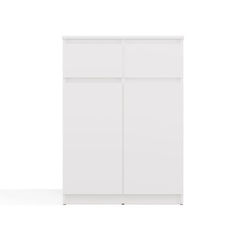 Komoda Biała z Szufladami Szafka Do Salonu Sypialni 97x70x39,5 Lilia 2S-2DD
