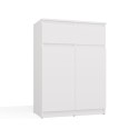Komoda Biała z Szufladami Szafka Do Salonu Sypialni 97x70x39,5 Lilia 2S-2DD