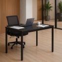 Stół do kuchni jadalni dla 4-5 osób biurko komputerowe 120x60 cm czarny marmur ModernHome