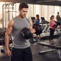 Hantel regulowany żeliwny z podstawką obciążenie 2,5-24 kg ModernHome