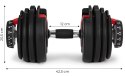 Hantel regulowany żeliwny z podstawką obciążenie 2,5-24 kg ModernHome
