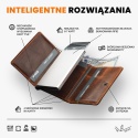 Portfel Skórzany Męski Brązowy Skóra Italia RFID Pularys Bosto Na Prezent