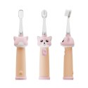 VITAMMY ePUPPY Szczoteczka soniczna do zębów dla dzieci 0-6, dwie końcówki, różowa