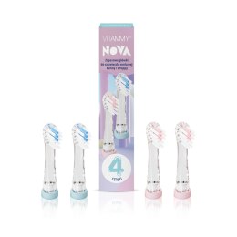 Vitammy NOVA Zestaw końcówek do szczoteczki sonicznej dla dzieci od 3 do 6 lat, 4 szt