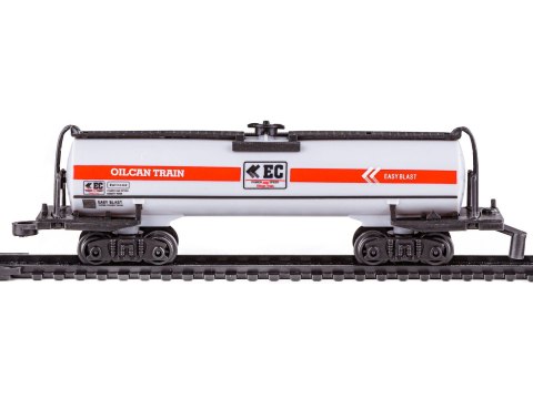 ELEKTRYCZNA KOLEJKA RAIL KING, PAROWÓZ + 3 WAGONY