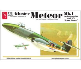 Model Plastikowy Do Sklejania Amt Odrzutowiec Gloster Meteor Mk-1 Fighter Jet