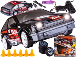 Auto Samochód Do Driftu Zdalnie Sterowane Rc 1:24 2,4 Ghz 4wd Czarny
