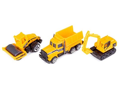 Ciężarówka Auto Transporter Zestaw 12w1 Autka Budowlane Helikopter Koparka
