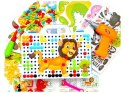Kreatywna Mozaika Zoo W Walizce 198 El. Układanka 3d, Klocki, Wkrętarka Zestaw Konstrukcyjny
