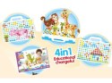 Kreatywna Mozaika Zoo W Walizce 198 El. Układanka 3d, Klocki, Wkrętarka Zestaw Konstrukcyjny