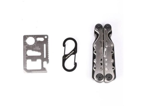 NARZĘDZIE WIELOFUNKCYJNE JAKEMY MULTITOOL 10W1 KOMBINERKI, NÓŻ, PIŁA, KARTA PRZEŻYCIA