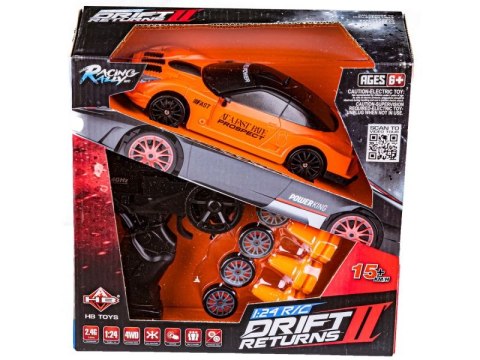Auto Do Driftu Zdalnie Sterowane 1:24 2,4G 4x4 Radio Pistoletowe Na Prezent