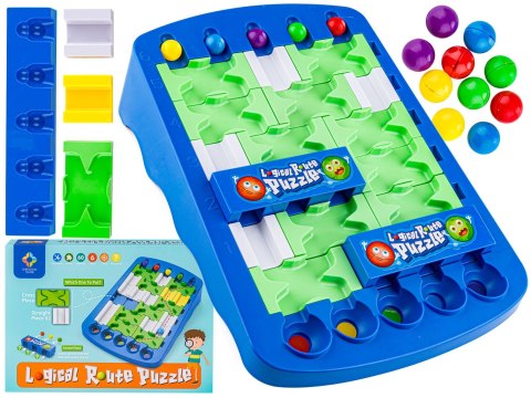 EDUKACYJNA, LOGICZNA GRA, UKŁADANKA, PUZZLE, TOR DLA KULEK