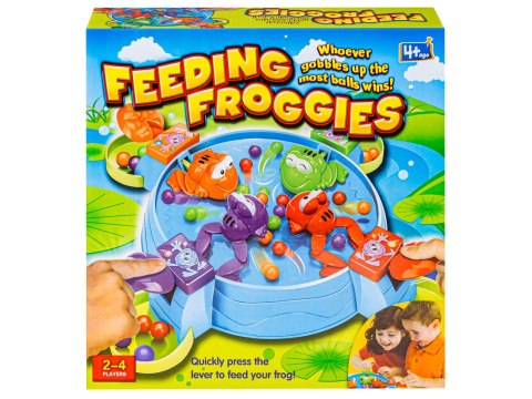 GRA PLANSZOWA KARMIENIE ŻABEK, GŁODNE ŻABKI JAK HIPCIE FEEDING FROGGIES