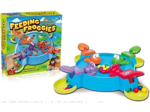 GRA PLANSZOWA KARMIENIE ŻABEK, GŁODNE ŻABKI JAK HIPCIE FEEDING FROGGIES