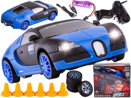 Auto Samochód Do Driftu Zdalnie Sterowane Rc 1:24 2,4 Ghz 4wd Bugatti