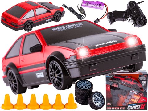 Auto Samochód Do Driftu Zdalnie Sterowane Rc 1:24 2,4 Ghz 4wd Toyota