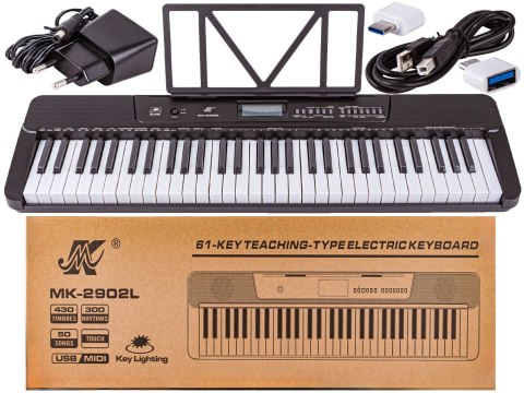 Keyboard Meike Organy, Pianino 61 Klawiszy, Nauka Gry Midi