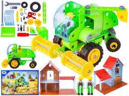 Klocki Konstrukcyjne Rolnik Farmer 153el Kombajn Traktor Do Rozkręcania 8w1