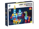Klocki Magnetyczne Konstrukcyjne, Świecące Elementy, Figury 3d 94 El
