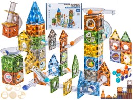 Klocki Magnetyczne Konstrukcyjne Tor Kulkowy 156 El. Kulodrom