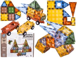 Klocki Magnetyczne, Tor Kulkowy Dla Kulek 100 Elementów Kulodrom