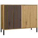 Komoda Szafka do salonu Dąb Artisan Lamele Front Ryflowany Tip-on Siena 2D