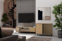 Komoda Szafka do salonu Dąb Artisan Lamele Front Ryflowany Tip-on Siena 2D