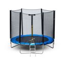 Trampolina ogrodowa z siatką zewnętrzną o średnicy 10 ft 304-312 cm + drabinka