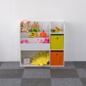 Regał drewniany dla dzieci szafka dziecięca przegrody organizer ECOTOYS