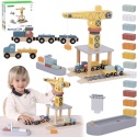 Drewniany Żuraw dźwig na magnes Pociąg Morska stacja załadunkowa Tooky Toy