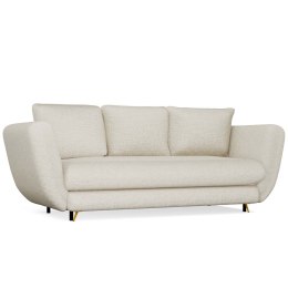 SOFA SARIS BEŻOWY NOGA ZŁOTA