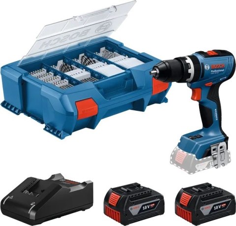 WIERTARKO-WKRĘTARKA AKU. UDAROWA GSB 18V-65 2*4.0AH L-CASE