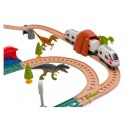 Zestaw Pociąg Kolejka Elektryczna Park Dinozaurów Światła Dźwięki 76 cm