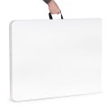 Stół cateringowy 180 cm składany w walizkę biały ModernHome
